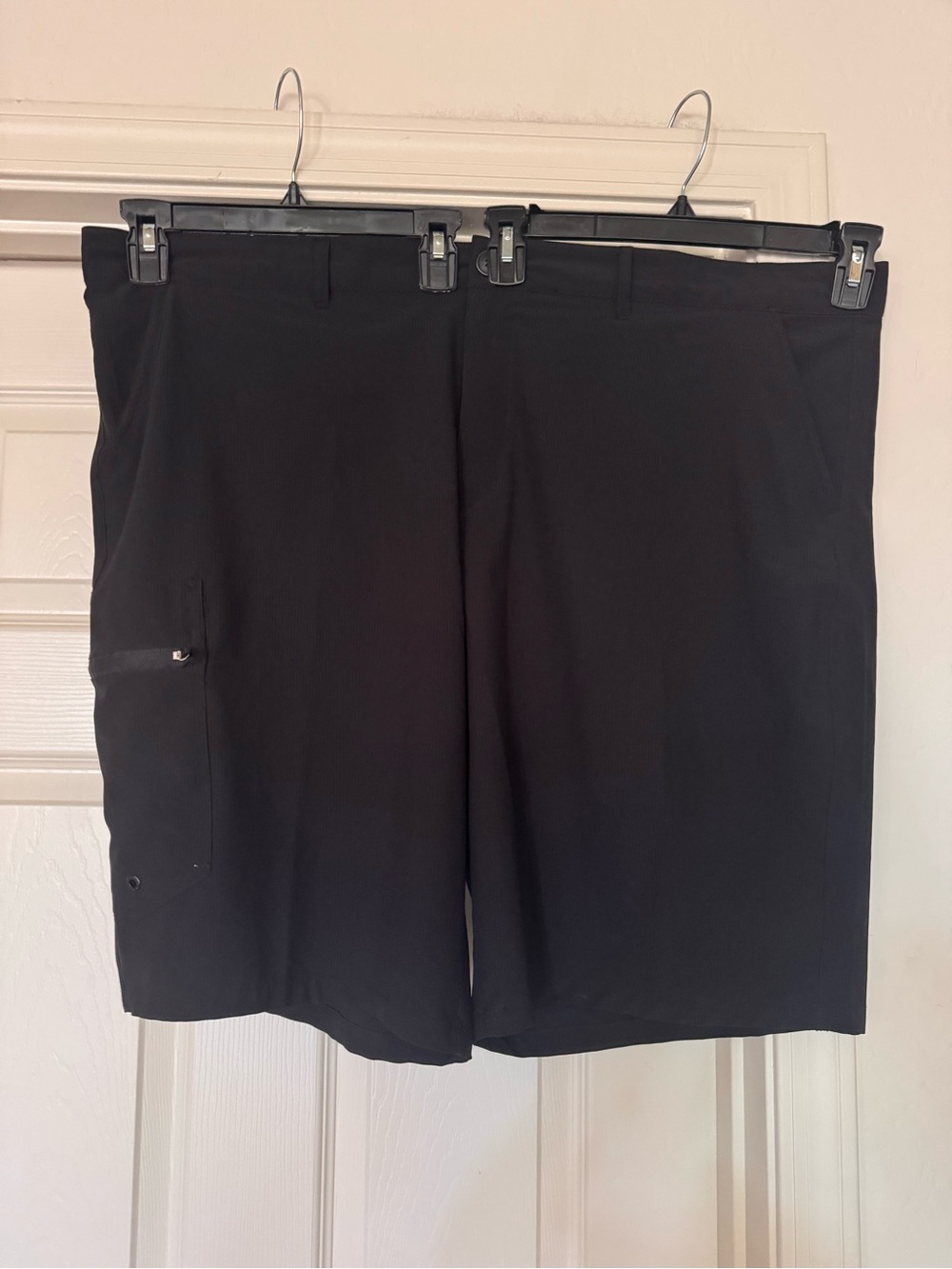 Op Opflex 4-Way Stretch Black Flat Front Shorts Big Men's Size 46